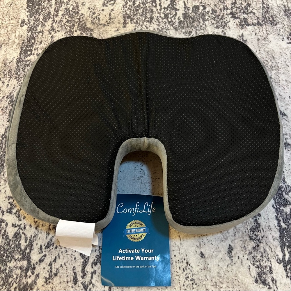 ComfiLife Premium Comfort Seat Cushion - Non-Slip Orthopedic Memory Foam julsale - Picture 3 of 10